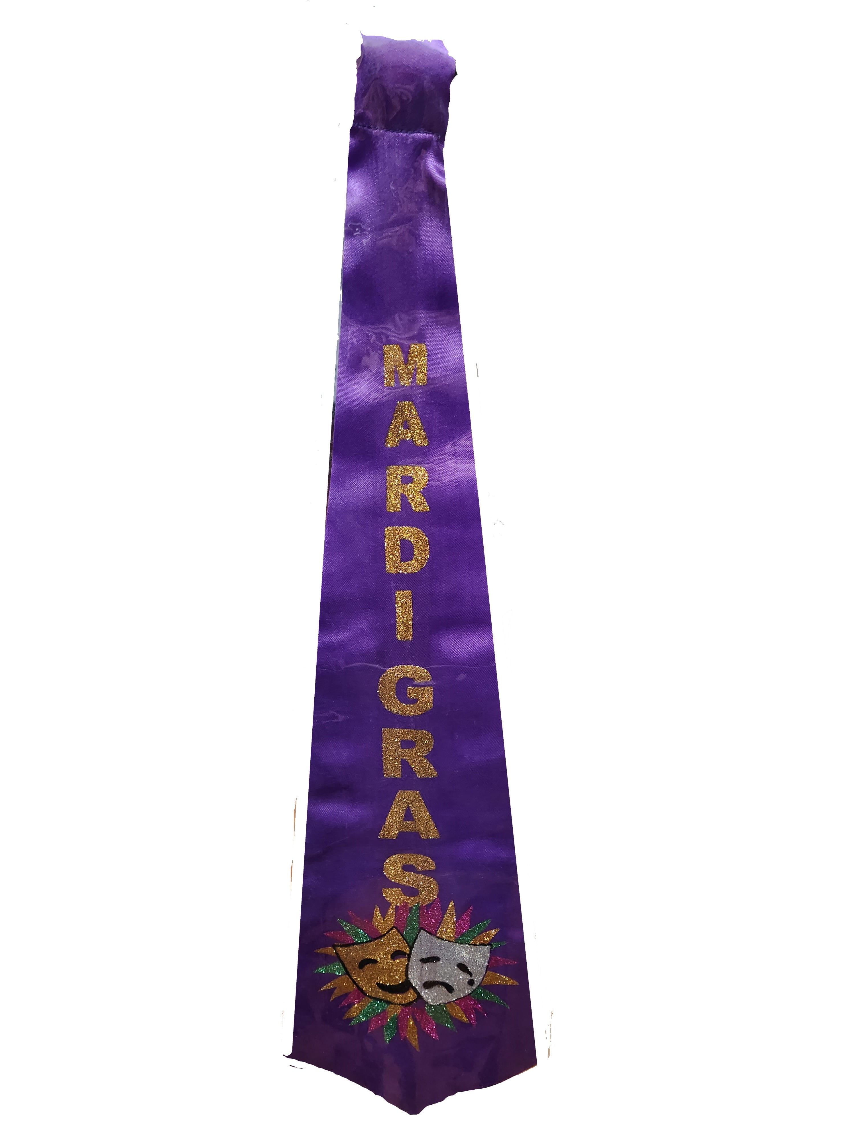 mardi gras colors necktie