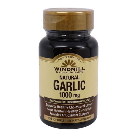 Windmill Odorless Garlic Oil 1000 Mg Soft Gels - 100 Ea