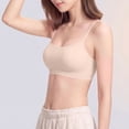 thumbnail image 2 of Zpanxa Wireless Bras for Women Push-up Breathable Thin Strap Seamless Bras Pink 34AB, 2 of 6