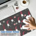 thumbnail image 4 of Long Mouse Pads for Desk,Dark Gray Christmas Gnome Pattern Desk Mats on Top Of Desks, Desk Mouse Pad Extra Large with 3mm Non-Slip Base and Stitched Edge for Gaming,Office,Work,Home 31.5x11.8in, 4 of 5