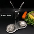 thumbnail image 3 of Amdohai 430 Stainless Steel Spoon Rest Utensils Holder Soup Ladle Rest Double Spoon Storage Rack Organizer for Home Kitchen, 3 of 9