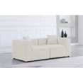 thumbnail image 2 of Meridian Furniture Cube Cream Durable Linen Modular Sofa, 2 of 3