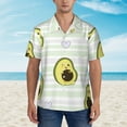 thumbnail image 4 of Goofa Avocado of a Hear Hawaiian Shirt for Men, Unisex Summer Beach Casual Short Sleeve Button Down Shirts,Aloha Tropical Floral print shirt-Small, 4 of 9