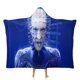 thumbnail image 1 of Hellraiser: Pinhead Manta Capa con Capucha Anti-Bolitas, Manta de Lana Ártica Suave, Manta Portátil de Felpa Ligera y Lujosa, Poncho para Siesta en Casa y Oficina, 100*130cm, 1 of 6