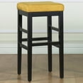 thumbnail image 2 of Armen Living Sonata Stationary Barstool-Color:Beige,Finish:Black,Size:26 Inch, 2 of 2