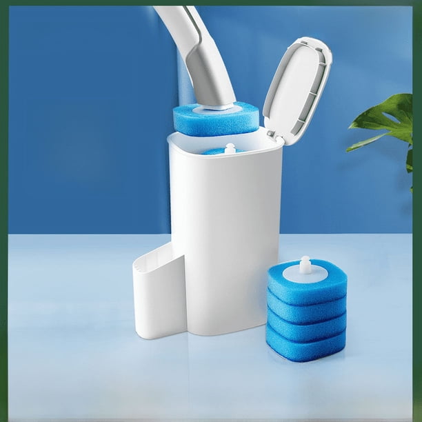 Juego de cabezales de repuesto para escobilla de baño desechable con mango largo para limpieza del hogar