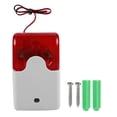 thumbnail image 2 of Wired Strobe Siren, Wired Alarm Strobe Sirens 12V Built In LED  For Home, 2 of 8