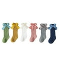 thumbnail image 6 of Newborn Baby Knee High Socks For Girls Toddler Kids Bows Ruffle Anti Slip Spanish Winter Warm Infant Cute Sock with Grips, 6 of 6