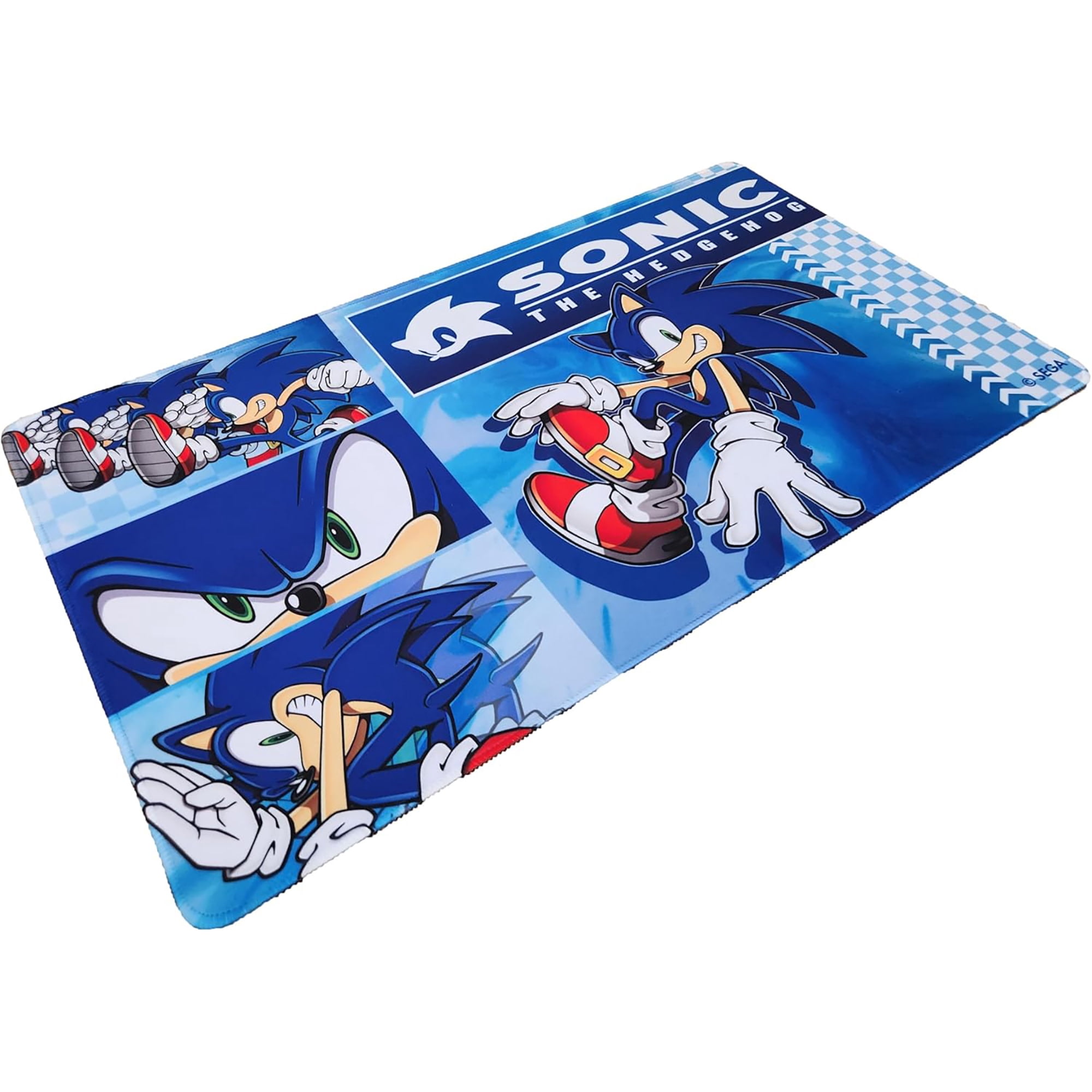 KESS: Sonic: Playmat - Modern Sonic - 23.75 x 13.5" Neoprene, Non-Slip, Tabletop Accessory, Comfort & Protection, Card-Board-Dice-RPG Games, Mouse Pad
