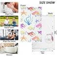thumbnail image 2 of Fish Starfish Towels Set of 2, Super Soft Absorbent Hand Towel Cotton Bath Towels for Bathroom Hotel Kitchen Spa Gym 16 X 28 Inches Washcloths, 2 of 7