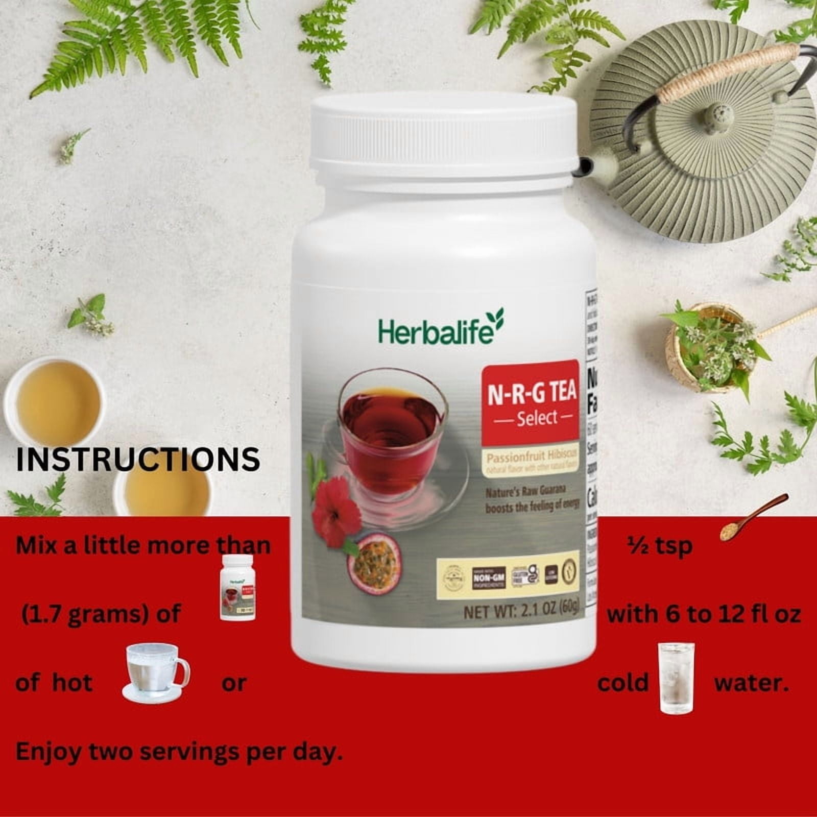 Herbalife N-R-G Tea: Passionfruit Hibiscus for Office Breakroom