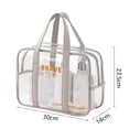 thumbnail image 3 of Travel Toiletry Bag Water Resistant Makeup Bag Cosmetic Bag Dry and Wet Separation Beach Bag Makeup Storage Bag, 3 of 8