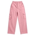 thumbnail image 7 of HomeDM Wide Leg Sweatpants for Women Baggy Casual Athletic Jogger Pink Lounge Pants for Running Workout Size 2XL, 7 of 7