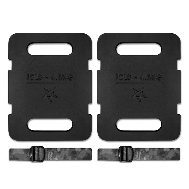 Peso para rucking Yes4All de hierro fundido de 4,5 kg con correas