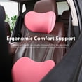 thumbnail image 4 of KQJQS Ergonomic Car Seat Lumbar Support and Headrest Pillow Set - Memory Foam Back Cushion and Neck Pillow for Car - Car Seat Headrest and Lumbar Cushion Kit, 4 of 7