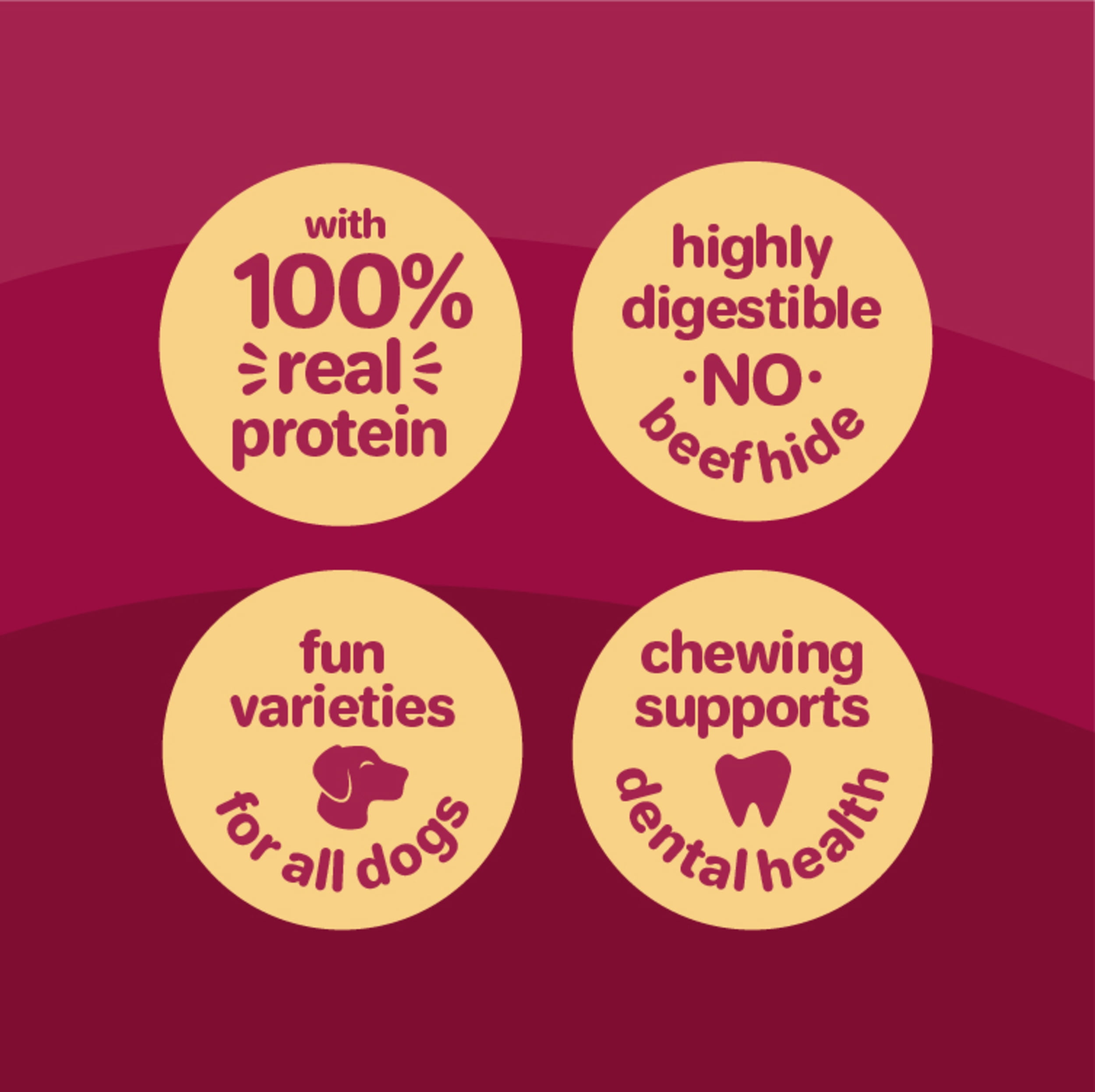 (2 pack) Hartz Oinkies Hearty Kabobs Rawhide‑Free Dog Treats with Chicken, Duck, Sweet Potato, and Carrot, Highly Digestible Dog Chews, 18 Count