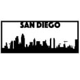thumbnail image 3 of San Diego City Skyline Landscape - Beautiful Solid Steel Home Decor Decorative Accent Metal Art Wall Sign, 3 of 3