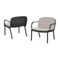 thumbnail image 4 of EBQOSK Outdoor PP Club Chair, Black Frame with Beige Cushion, Set of 2 Beige, 4 of 7