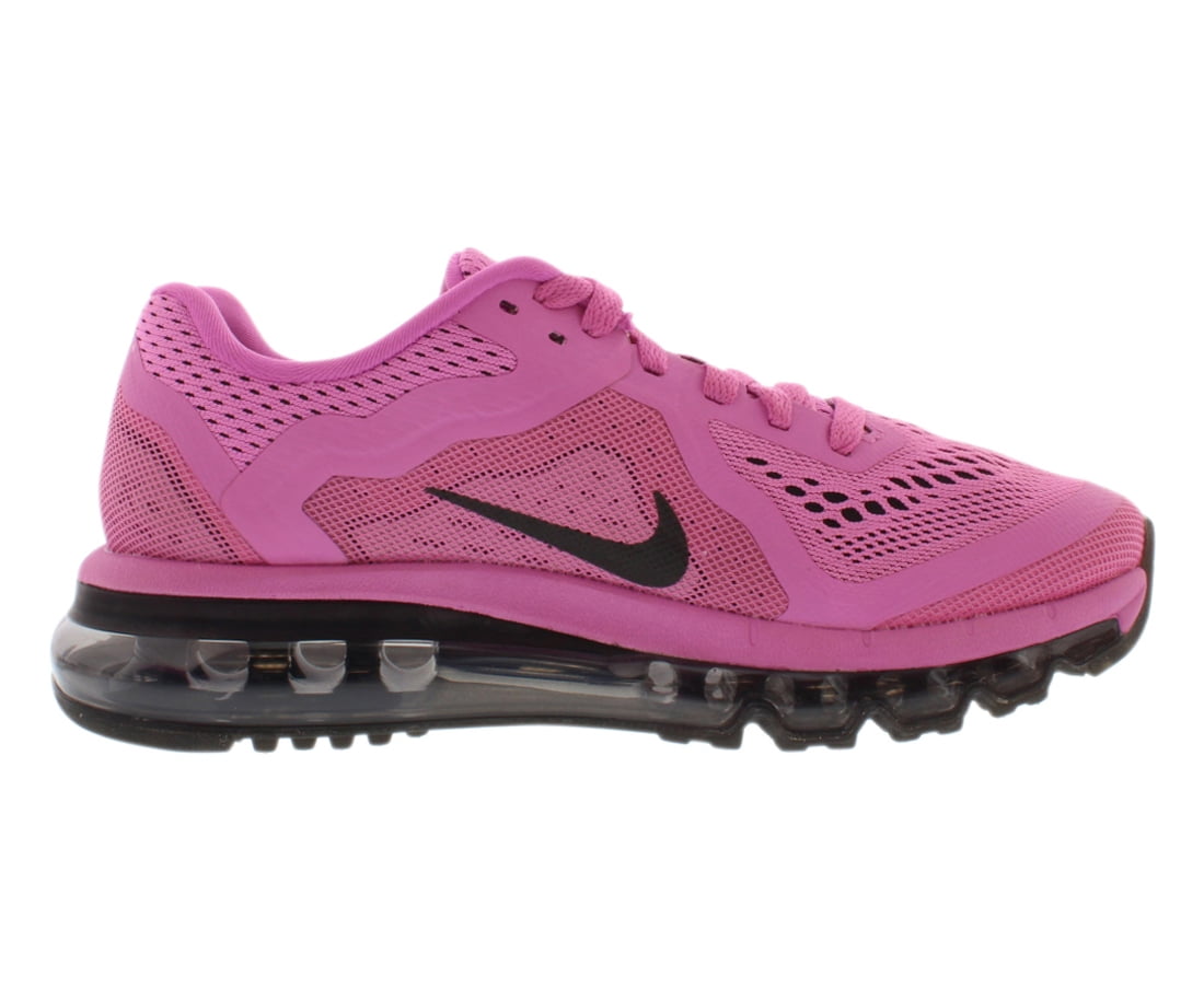 Nike flyknit air max 2014 womens running shoes - black/purple top