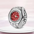 thumbnail image 4 of Ring Watch New Hot Selling Creative Alloy Shell Finger Circular Dial Couple Men And Women white_8, 4 of 6
