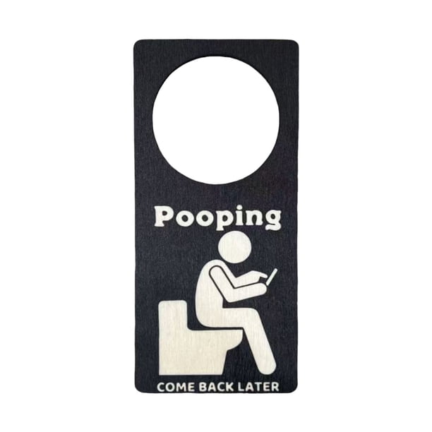Por favor, no molestar signo divertido baño ocupado puerta colgante signo 6.69" X 3.15",Funny manija de la puerta colgante,Funny Home Decoration,Valentine's Day Pascua Decoración