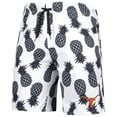 thumbnail image 2 of Men's Colosseum White Texas Longhorns Pineapples Swim Shorts, 2 of 3
