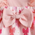 thumbnail image 4 of Zanarzt Girl Summer Romper Cotton Girl Summer Romper Dress Fly Sleeve Flower Skirt Bodysuit Pink,12-18 Months, 4 of 9