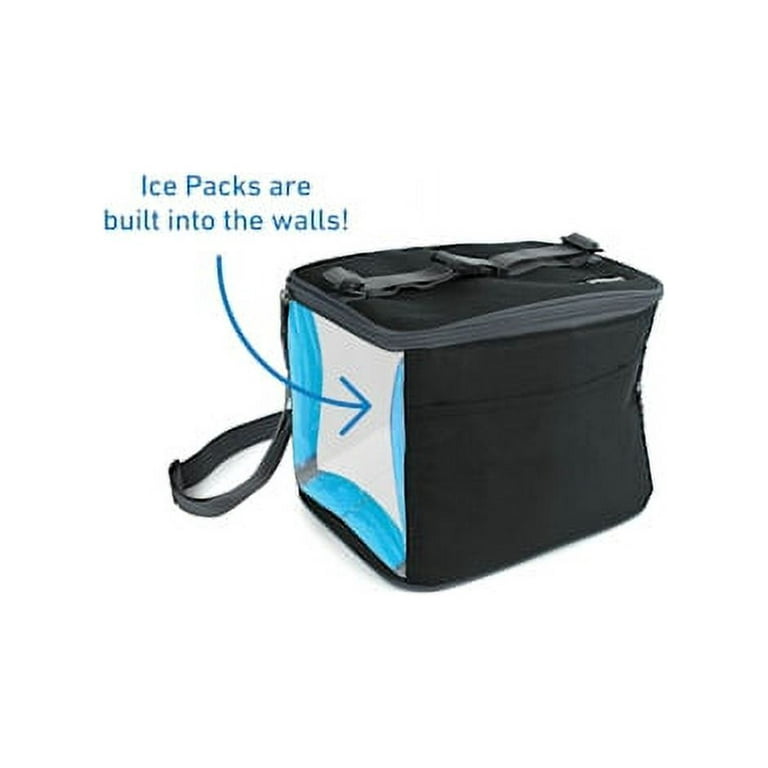 Pack It Freezable Breastmilk and Formula Cooler - Black Grid