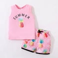 thumbnail image 3 of NZRVAWS Big Baby Girl Clothes 8 Years Girls Off-Shoulder Jackfruit Print Shorts Set Baby Girl Summer Outfit Set 10 Years, 3 of 8