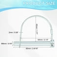thumbnail image 2 of Uxcell Trailer Coupler Pin Wire Lock Pin Safety Shaft Locking Pin Round Pto Pins for Farm Trailers Lawn Hitches Garden Tractor 2 5/16x2-9/16", 2 of 7