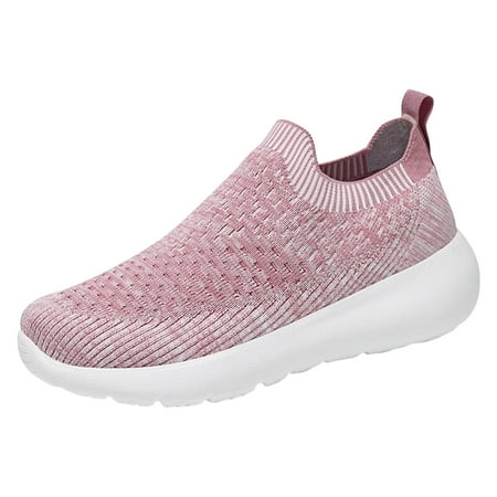 QYZEU Wide Ballet Flats for Women Woman Heel Sandals Shoes Spring New Slip On Soft Sole Lightweight Casual Shoes Fashion Shoes Women Walking Lightweight Shoes Pink 41