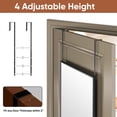 thumbnail image 7 of Antok 3-in-1 48" x 14.1" Full Length Mirror, Door Mirror, Wall-Mounted Mirror - Stands, Leans on Wall or Hangs, Black Rected Corner, 7 of 7