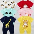 thumbnail image 5 of KEINXS Short Sleeve Summer Baby Rompers Girls Boys Cotton Child Little Kids Rompers Cartoon Baby Clothes, 5 of 5