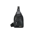 thumbnail image 3 of Sentmoon Sac de Poitrine Sac à Bandoulière pour Hommes Sac à Sangle Sac à Dos avec Trou USB avec Trou pour Écouteurs Sangle Sac à Dos Sac à Dos de Randonnée Sac de Poitrine Polyvalent, 3 of 8