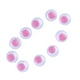 thumbnail image 1 of 10 globos oculares de plástico multicolor de 8 mm para muñecas, juguetes, manualidades y accesorios. Rosado, 1 of 8