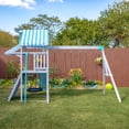 thumbnail image 4 of Teamson Kids Everett Plus Swing Set Playset with Platform & Rock Wall, Gray, 4 of 12