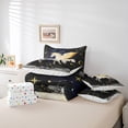 thumbnail image 4 of 7 Piece Bed in a Bag Queen Size Comforter Set for Kids 3D Unicorn Bedding Set,Galaxy Unicorn Reversible Bed Set,Stars Moon Unicorn Comforter with Sheet Set,All Season, 4 of 5
