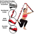 thumbnail image 3 of Stretching Strap With Loops - Non Elastic Stretch Band For Physical Therapy, Yoga Strap For Stretching Equipment, Stretch Bands For Exercise And Flexi, 3 of 5