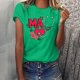 thumbnail image 2 of Camisetas con estampado de letras y cuello redondo de verano para mujer, blusas femeninas cómodas y elegantes, Tops OAVQHLG3B Store  lin121212, 2 of 5