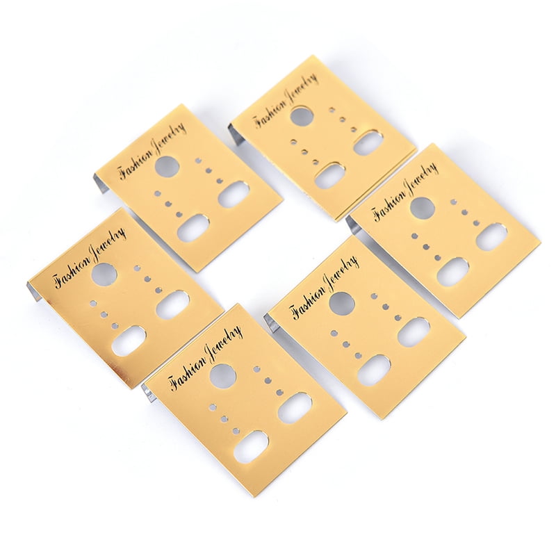 Gold Professional.Type Plastic Earring Ear Studs Holder Display Hang/CarES 100X 