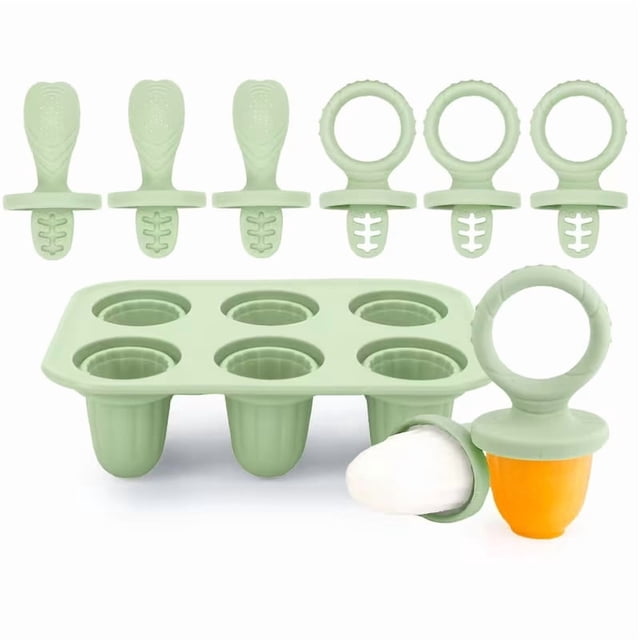 Bandeja for paletas for bebés con 6 compartimentos: ideal for postres caseros con leche, fórmula y jugos