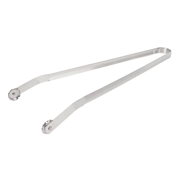 YAHHU Precision BBQ Sausage Turning Tongs – Stainless Steel, Heat‑Resistant, Ergonomic Grip, Spring‑Loaded Clamp, 15.75" Length