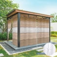 thumbnail image 6 of Outdoor Curtains for Patio Waterproof, Brown Wood Grain Outdoor Privacy Panels Grommet, Country Retro Wooden Plank Farmhouse Blackout Outside Curtains for Porch/Cabana 54"x84", 2 Panels, 6 of 8