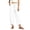 White 07, variant on Karymi Women's Shorts Thick Cropped Sweatpants, Elastic Drawstring Waist Jogger Pants, Button Decor Irregular Split Hem Trousers with Side Pockets