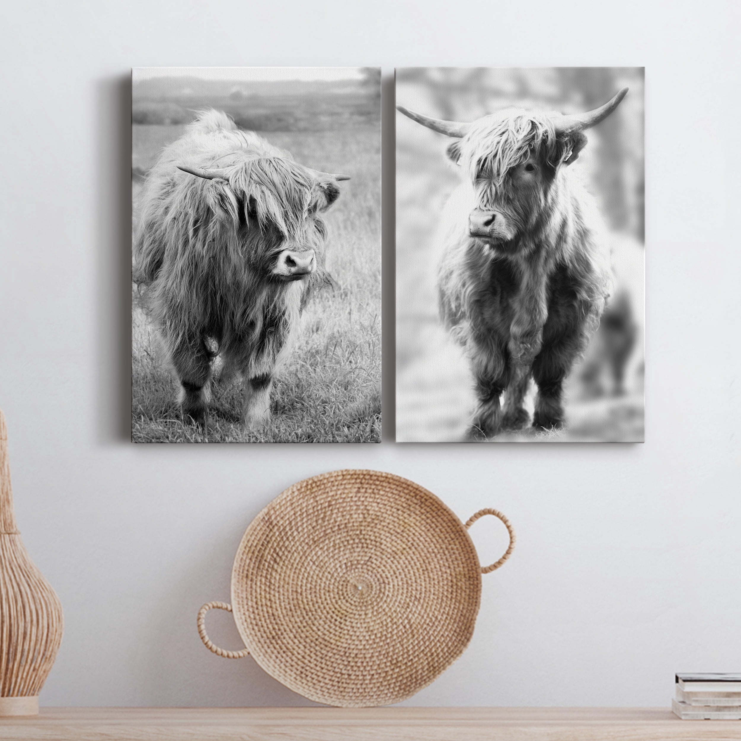Gretna Green Highland Premium Gallery Wrapped Canvas - Ready to Hang - Set of 2 - 8 x 12 Each