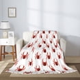 thumbnail image 2 of Sigee Spiders Insects for Flannel Blanket - Ultra-Soft, Warm and Cozy, Perfect for Couch, Bed, or Travel-40"x30", 2 of 6