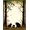 Brown Green Gold, Pattern 15, variant on Design&I 8'x10' Washable Area Rug Extra Large Skid-Resistant Low Profile Cabin Cub Wildlife Woodland Forest Border Bathroom Sunset Medieval for Living Room, Family