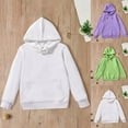 thumbnail image 4 of Unisex Youth Solid Classic Hoodies Soft Hooded Pullover Sweatshirts for Children Boy Girl Hoodie with Drawstring, 4 of 4