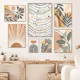 thumbnail image 5 of Cuadro en lienzo con hojas abstractas de estilo bohemio, pósteres de sol y arcoíris de Monstera, arte de pared nórdico para sala de estar, impresiones para decoración del hogar, 5 of 5
