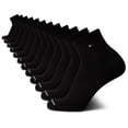 thumbnail image 1 of Calcetines Quarter Tommy Hilfiger para hombre, 12 unidades, color negro, tallas 7-12, 1 of 6